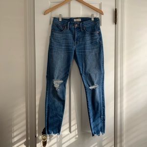 Madewell 9” high rise skinny jeans